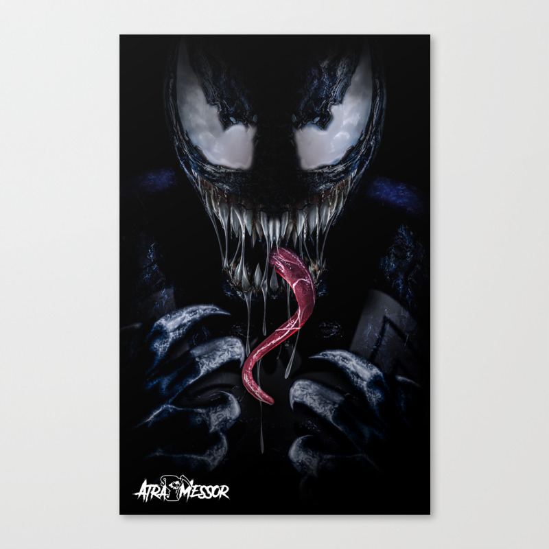 Venom Symbiote Canvas Print By Atramessorart Society6