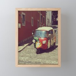 Tuk tuk taxi in Lisbon, Portugal | Alfama district  Framed Mini Art Print