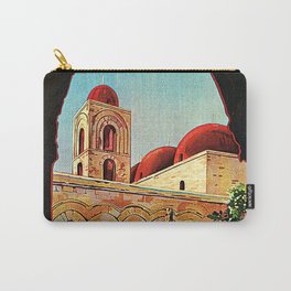 PALERMO SICILY Church of San Cataldo Vintage Italy Travel Poster Carry-All Pouch