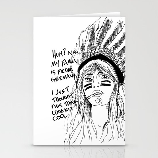 Attention Whore - BW Stationery Cards