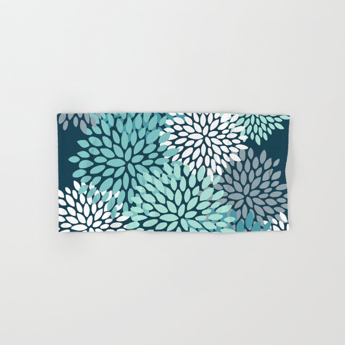 Decorative teal online hand towels