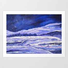 Snow Dust and Stardust Art Print