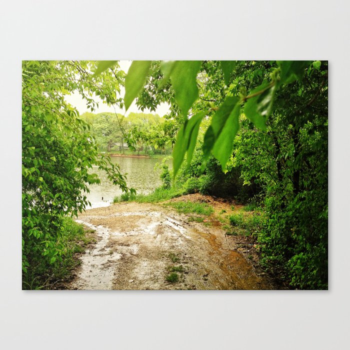 Old Boat Path Canvas Print