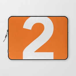 Number 2 (White & Orange) Laptop Sleeve