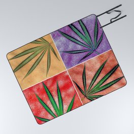 Cannabis Ode to Andy Picnic Blanket