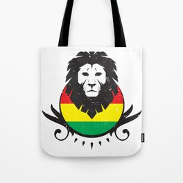 Rasta Lion Crest Tote Bag