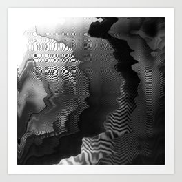 Digital Waves Art Print
