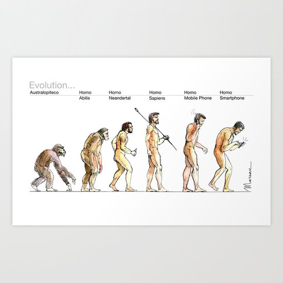 Evolution... Art Print