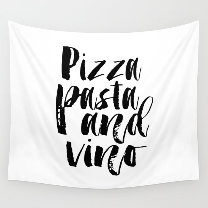 kitchen wall decor, pizza pasta and vino, pizza party,kitchen sign