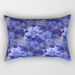 Blue Flowers Rectangular Pillow