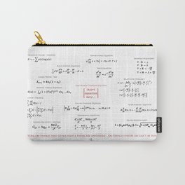 High-Math Inspiration 01 - Red & Black Carry-All Pouch | Digital, Illustration, Graphic Design, Typography 