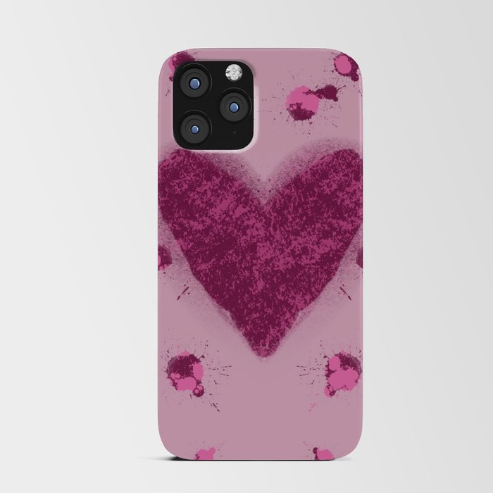 Bleeding heart, pink iPhone Card Case