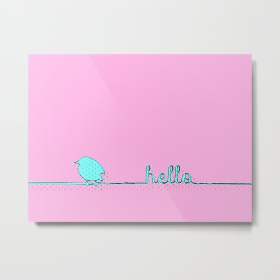 Hello Metal Print