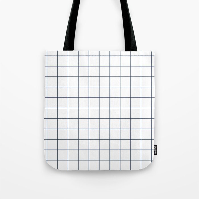 Chek - check grid simple minimal black and white modern urban brooklyn nashville hipster gifts Tote Bag