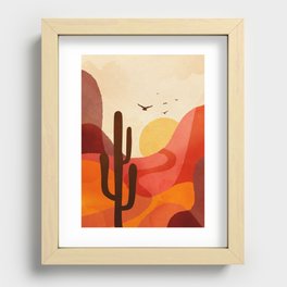 Hot Desert Day 4 Recessed Framed Print