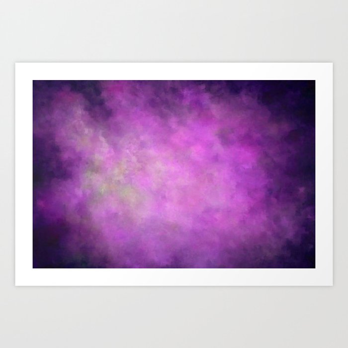 Abstract Soft Watercolor Gradient Ombre Blend 5 Light And Dark Purple Art Print By Pipafineart