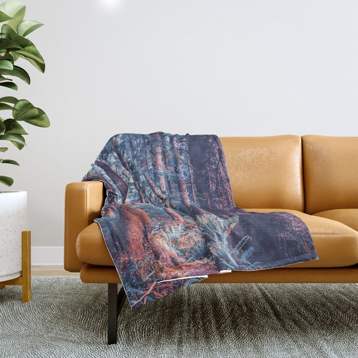 The Blue Forest Throw Blanket