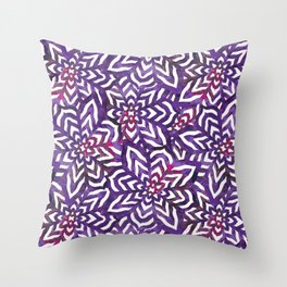 I don't need to improve - Purple and pink Throw Pillow