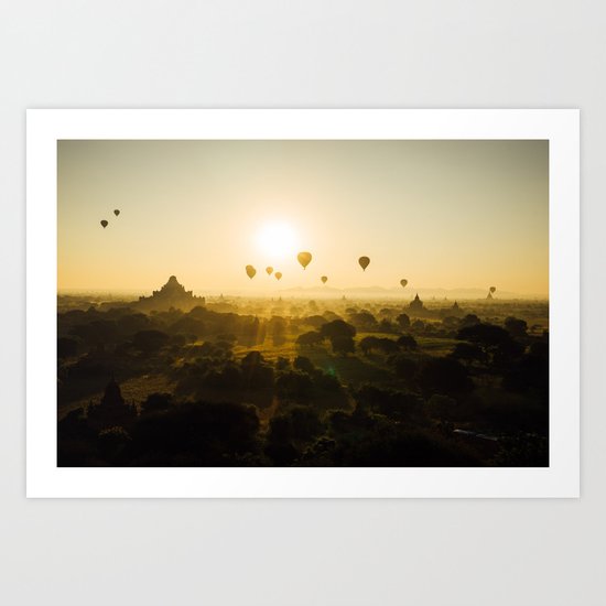 Bagan, Myanmar Art Print