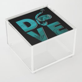 Dive Freediving Diving Apnoe Diver Freediver Acrylic Box