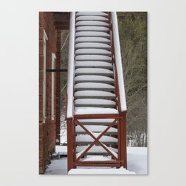 Winter steps Canvas Print