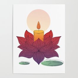 devadatta lotus Poster | Graphite, Meteor, Umbrella, Drawing, Graphic Design, Longsleeveshirts, Leggings, Retro, Landscape, Tanktops 