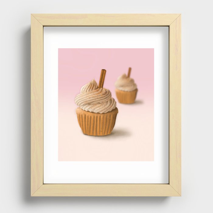 Creamy Cupcakes Recessed Framed Print