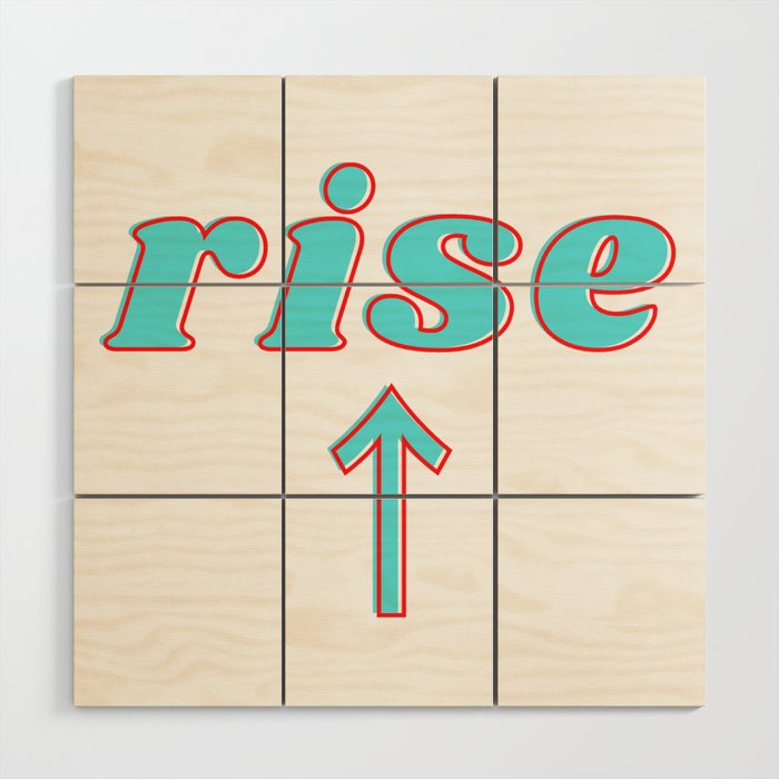 Rise Up Wood Wall Art