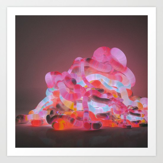 ELECTRIC INTESTINES (everyday 02.26.17) Art Print