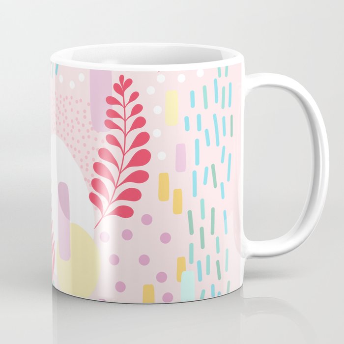 Organic Nature - Colourful Doodle Pattern 4 Coffee Mug