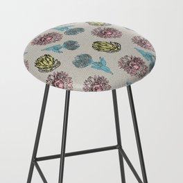 Pattern, Protea flower from Africa Bar Stool