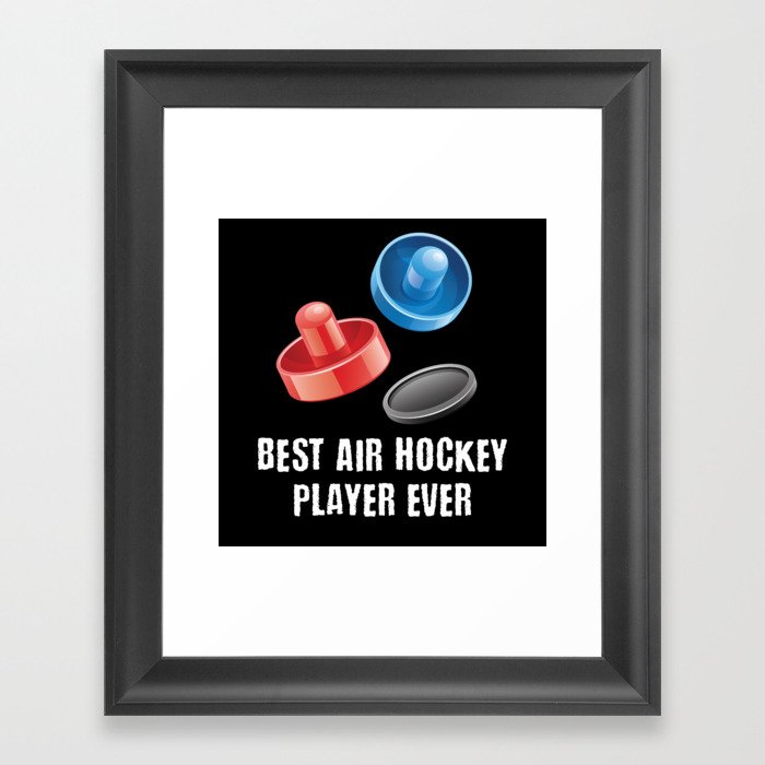 Best Air Hockey Player Air-Hockey Arcade Framed Art Print
