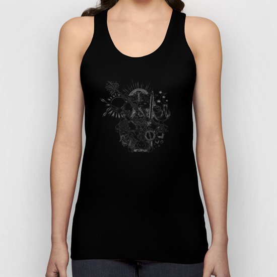 Doodle (Black version) Unisex Tank Top