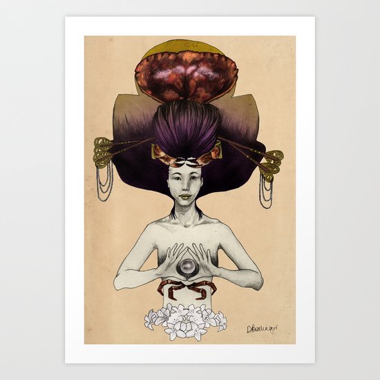 C A N C E R - Colour Version Art Print