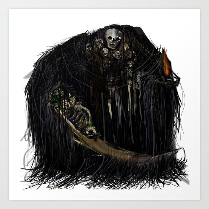 Gravelord Nito - Dark Souls Art Print
