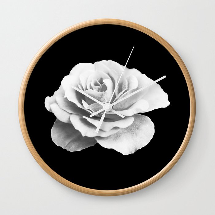 albino flower 1 Wall Clock