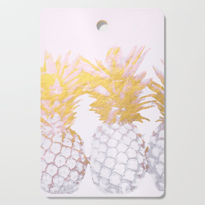 Golden pineapples Cutting Board
