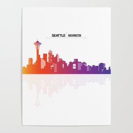 Seattle City Of Washington USA Poster