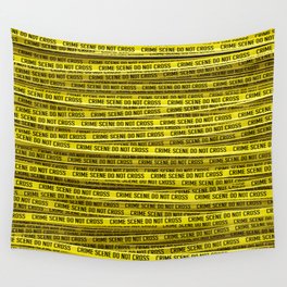 Crime scene / 3D render of endless crime scene tape Wall Tapestry