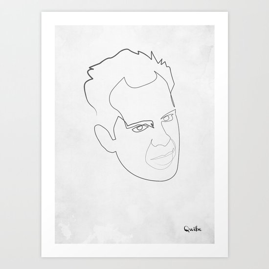 One line Die Hard Art Print