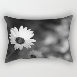 White Flowers Rectangular Pillow