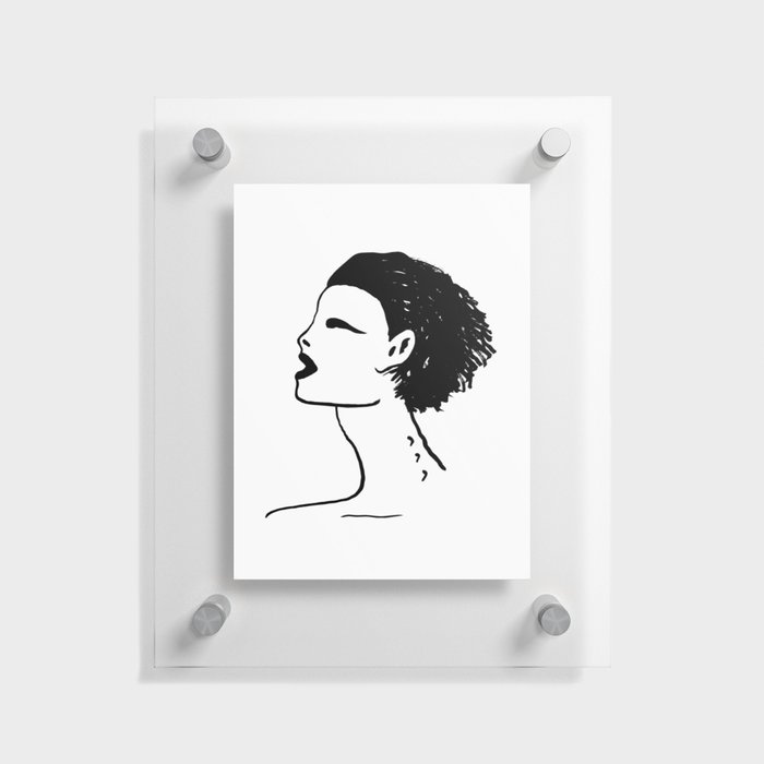 new acrylic minimalist art lady face