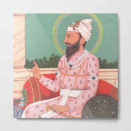 Peacekeeper of Assam Metal Print | Sikh, Calcutta, Assam, Guru, Painting, Oil 