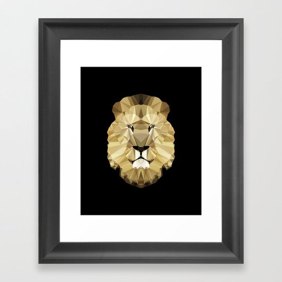 Polygon Heroes - The King Framed Art Print