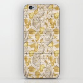 Flower on Wood Collection #8 iPhone Skin