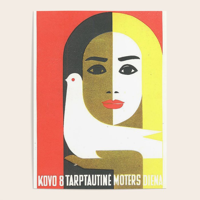 Vintage Russian Poster, USSR Soviet Union International Women’s Day by