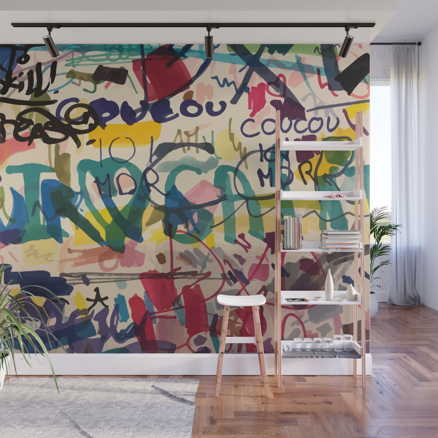 Urban Graffiti Paper Street Art Wall Mural By Emmanuelsignorino Society6
