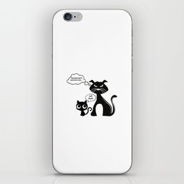 Funny Angry Cat For cat lovers iPhone Skin