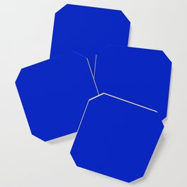 Solid Deep Cobalt Blue Color Coaster