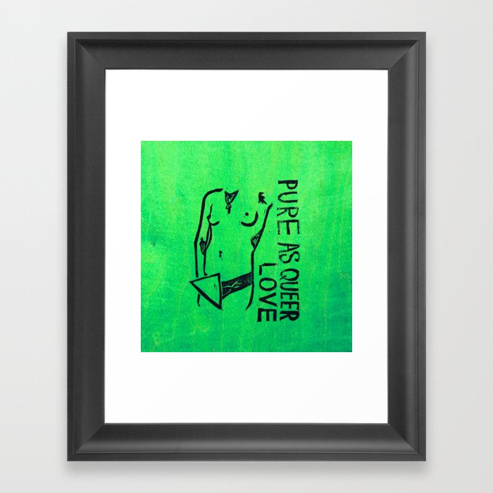 Pure As Queer Love Framed Art Print
